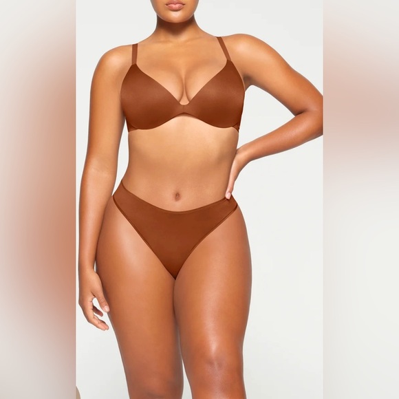 SKIMS WIRELESS FORM SUPER PUSH UP BRA IN BRONZE SIZE 38DD NWT - Picture 9 of 11